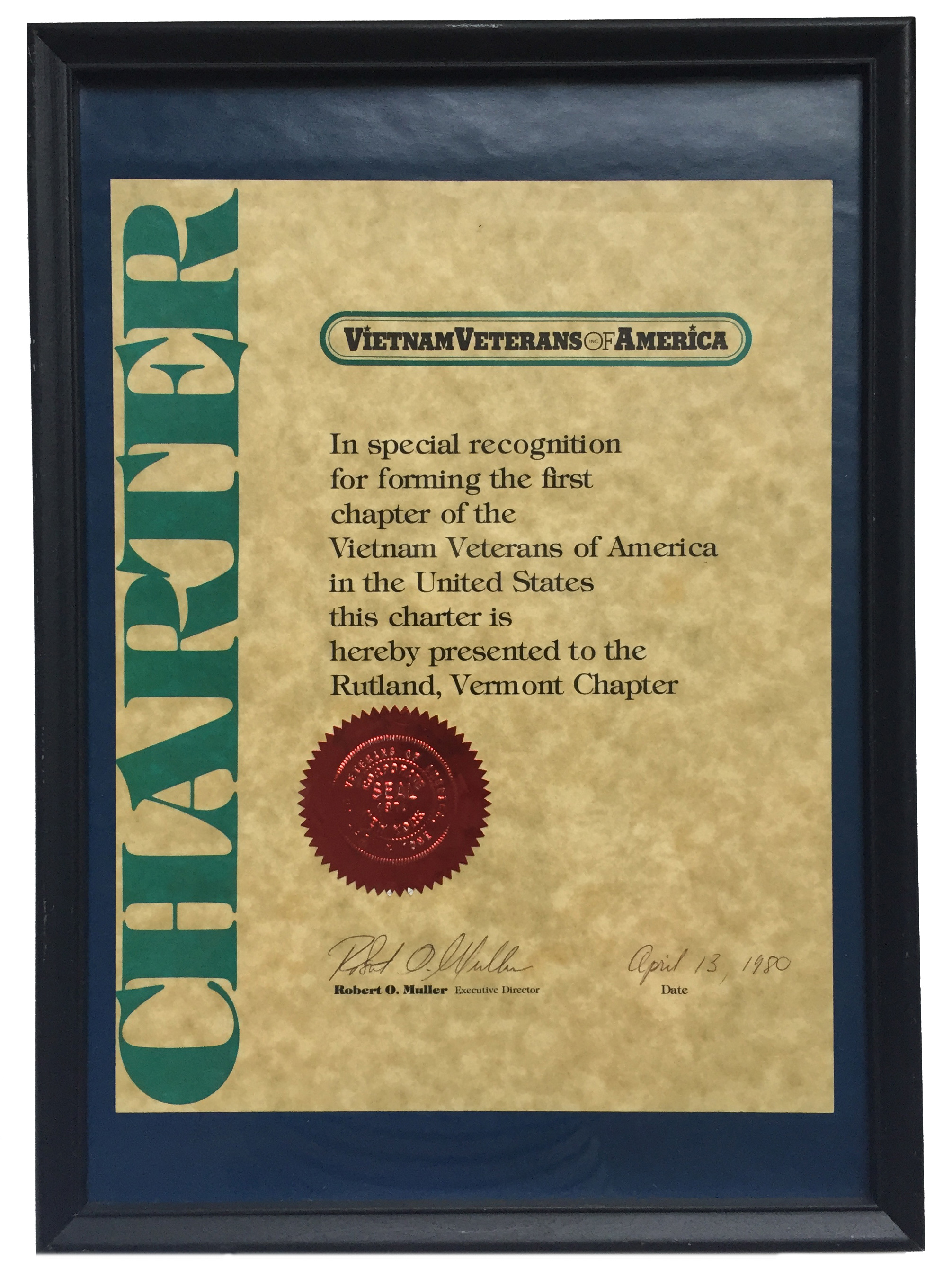 VVA Chapter 1 Charter